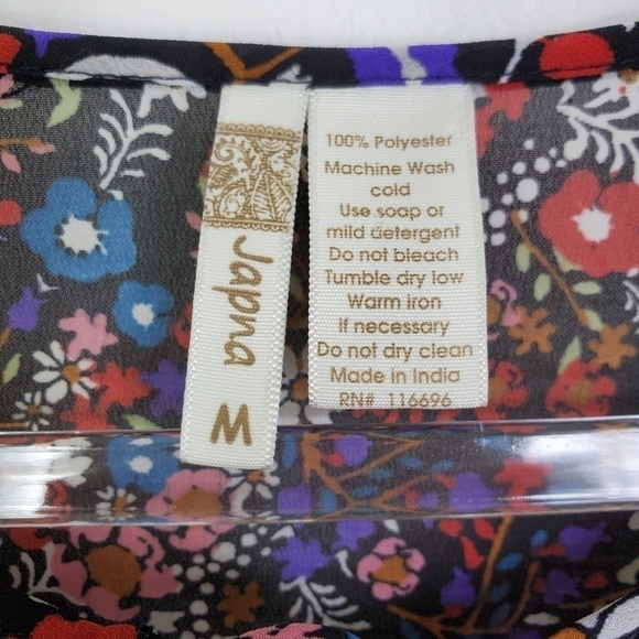 JAPNA FLORAL BABYDOLL TOP - Picture 5 of 5